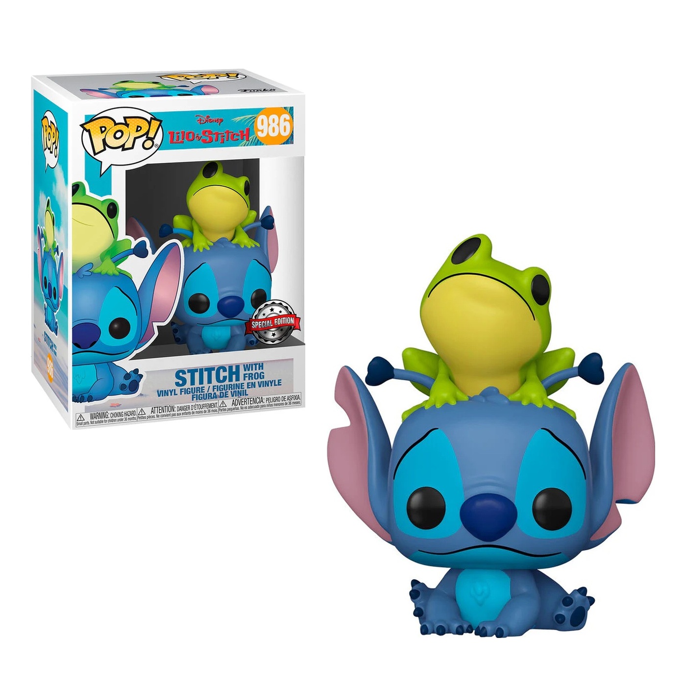 Stitch with Frog #986 con protector incluido