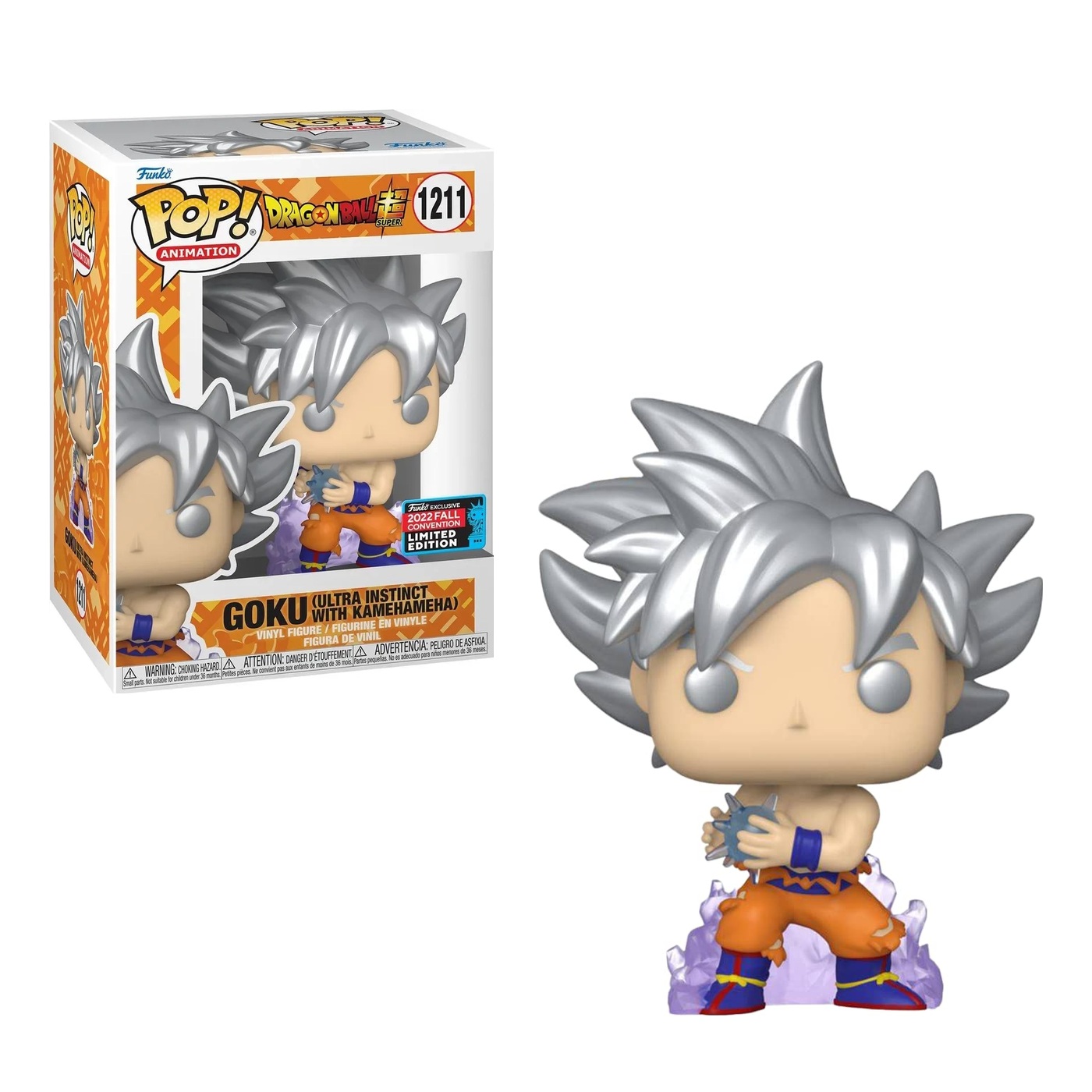 Goku Ultra Instinct (Kamehameha Metálico) con protector incluido