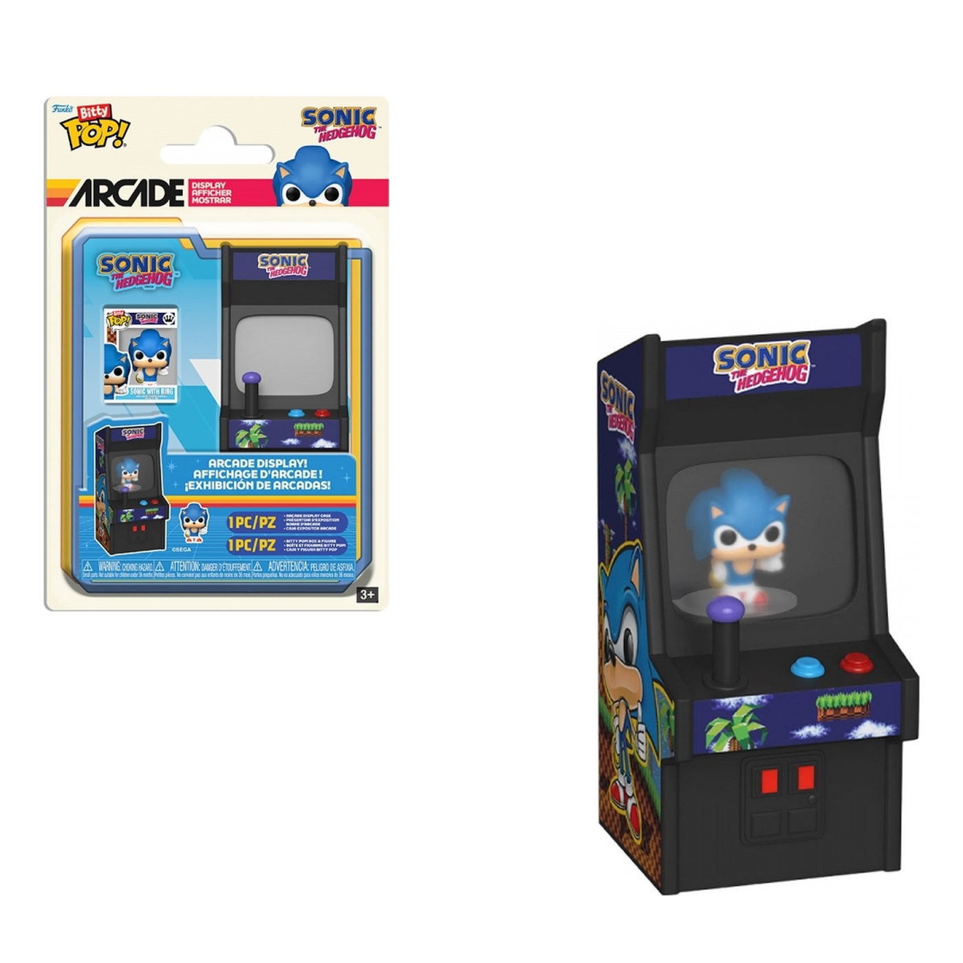 Sonic with Ring – Bitty Pop! Arcade Display
