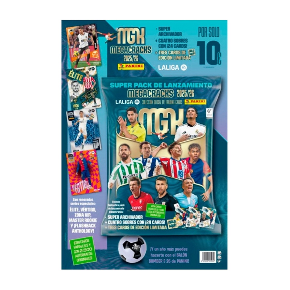 Megacracks 2026/27 (Archivador + 4 Sobres)